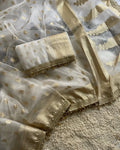 Maharani Ivory Banarasi Saree
