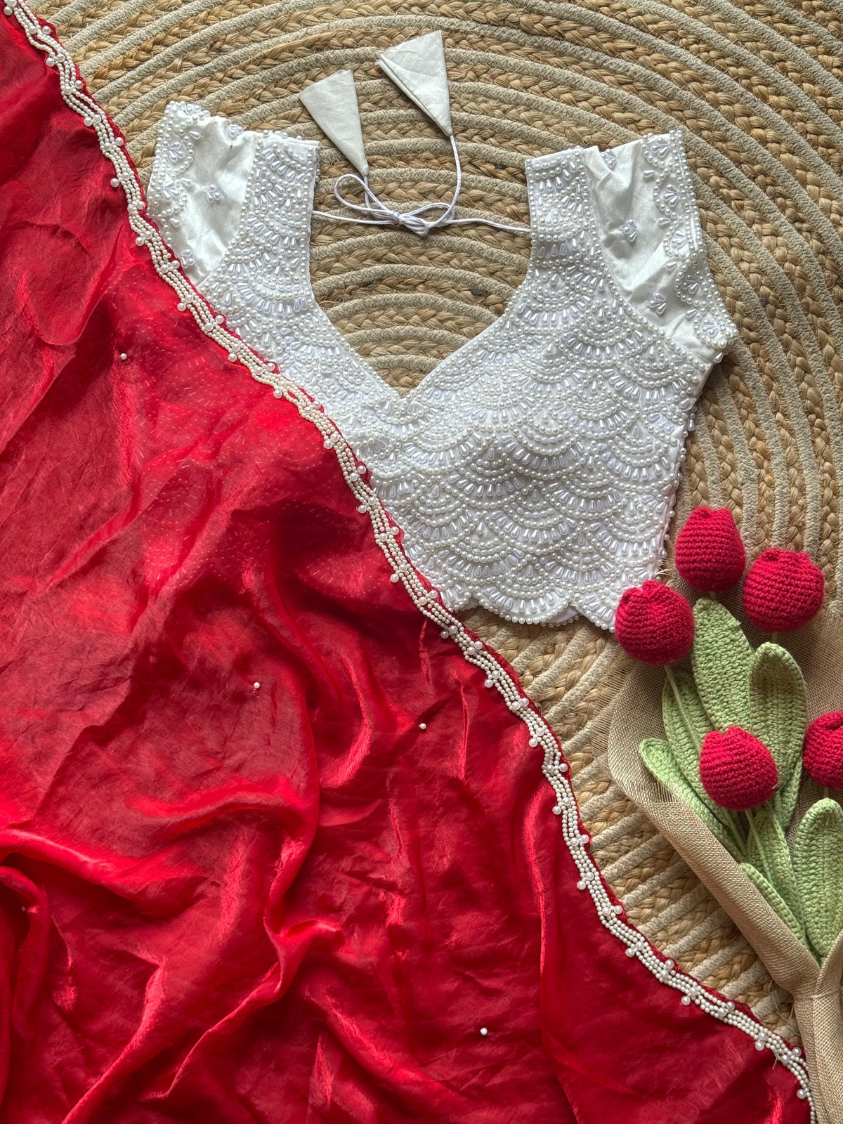 Cherry Embellished Saree
