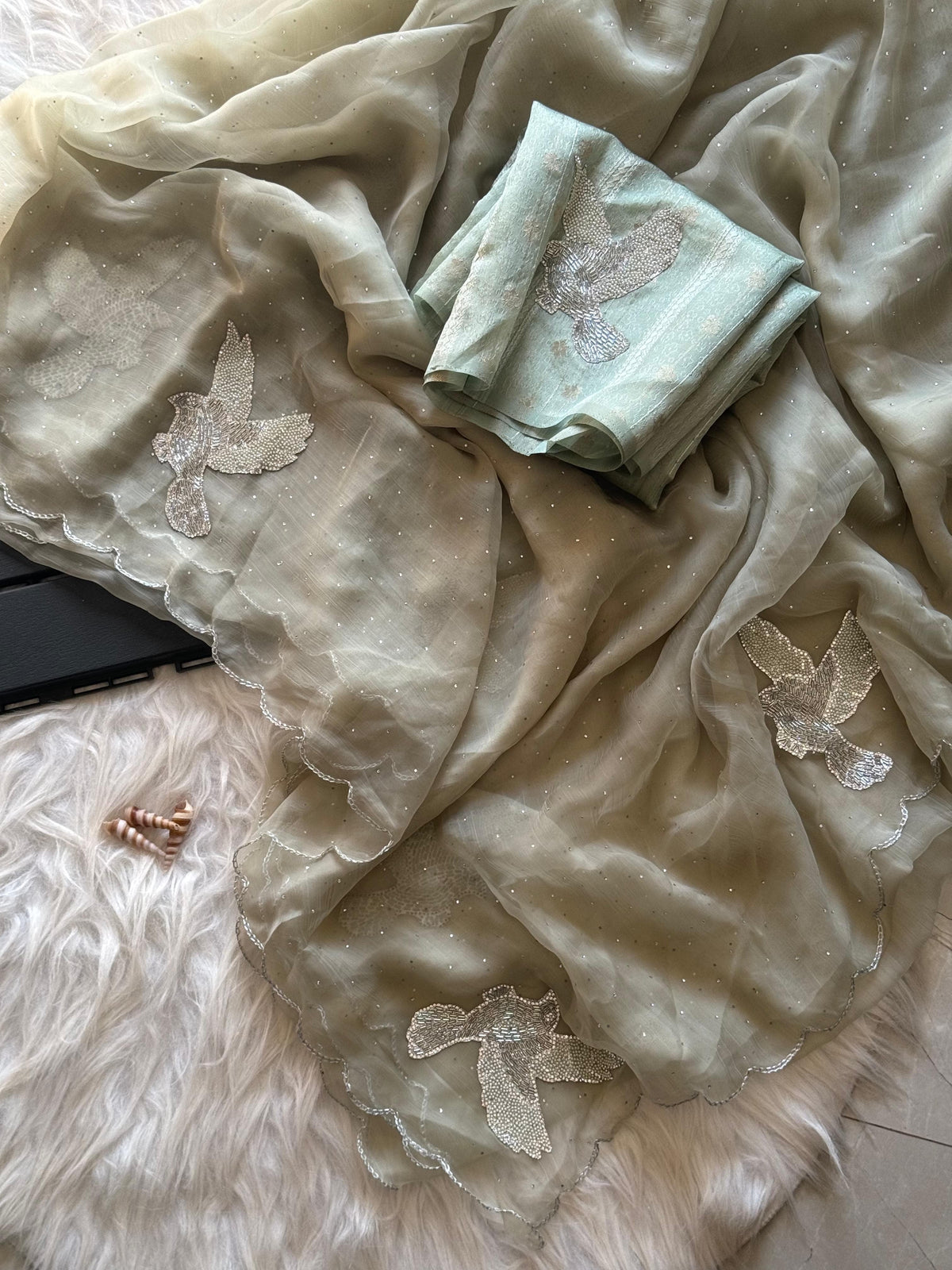 Panchi Lilac Saree