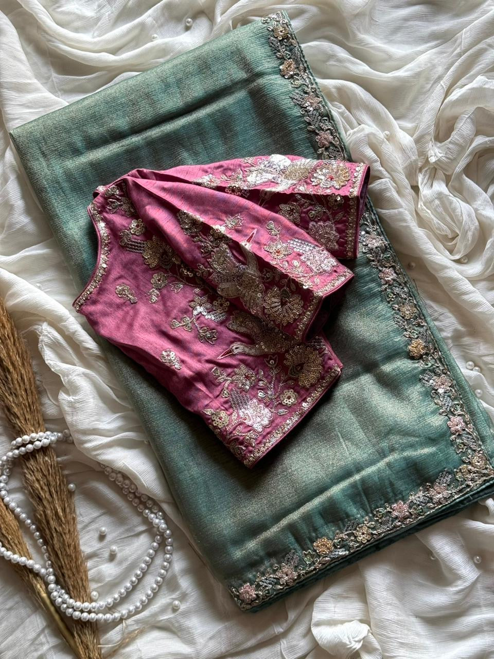 Sayonee Tissue Saree
