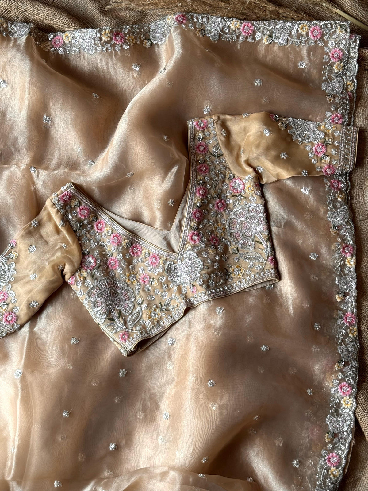 Golden Era Embellished Saree
